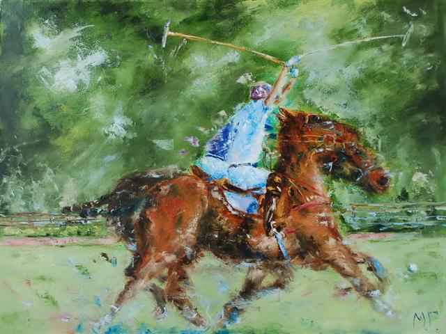2000 sold. Polo VII. 60х80 cm. oil on canvas